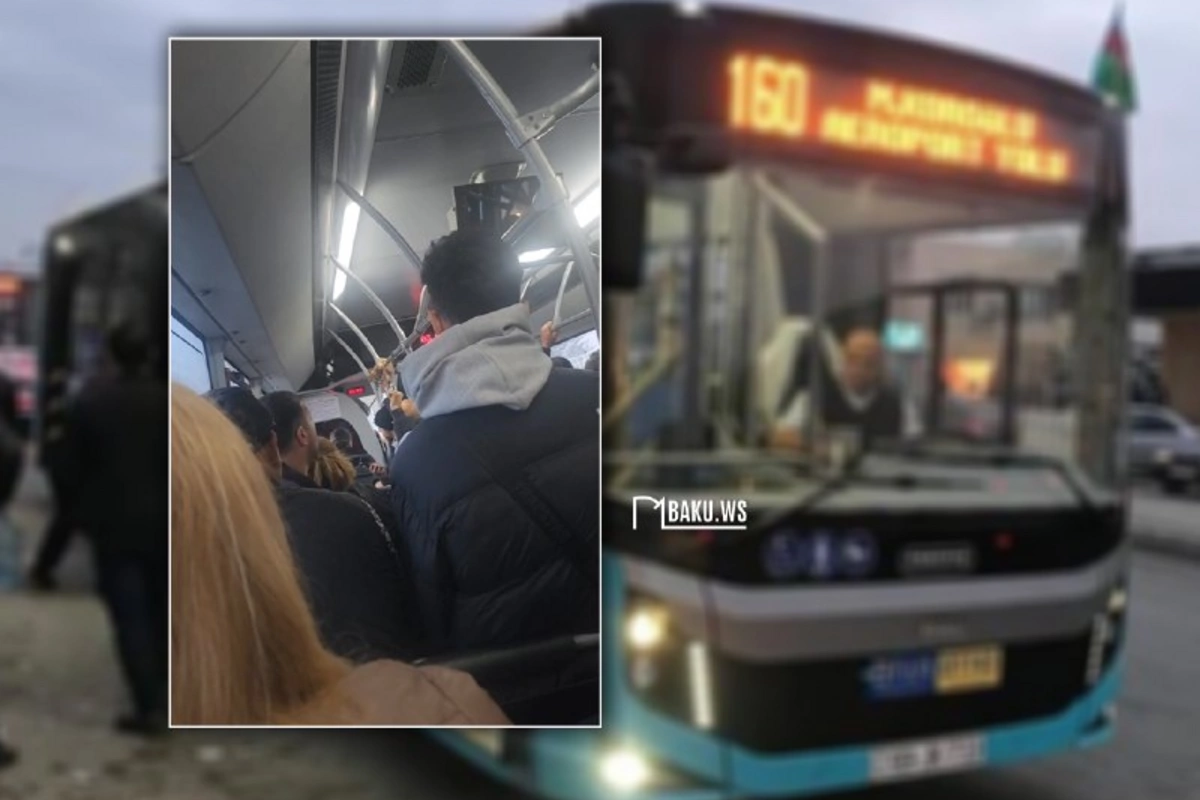 160 nömrəli avtobusda GƏRGİNLİK - Sürücü sərnişinləri təhqir etdi