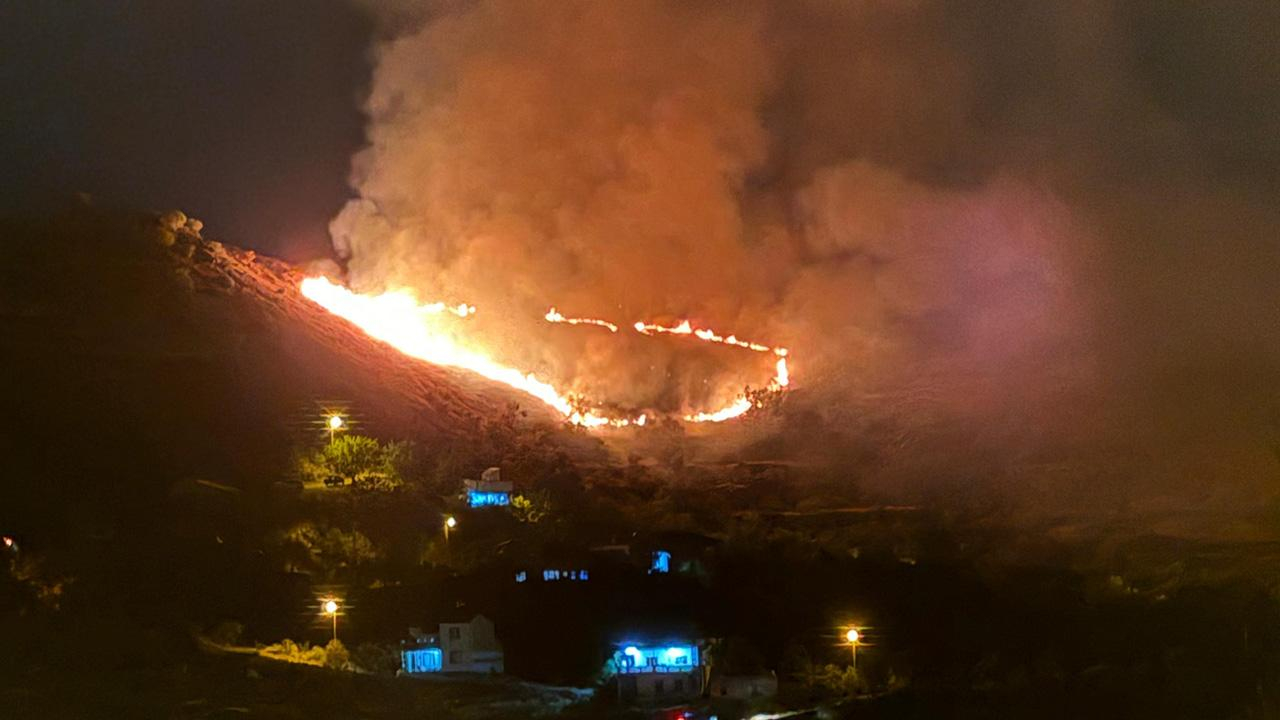 Atəşfəşanlıq Kayseridə meşə yanğınına səbəb olub