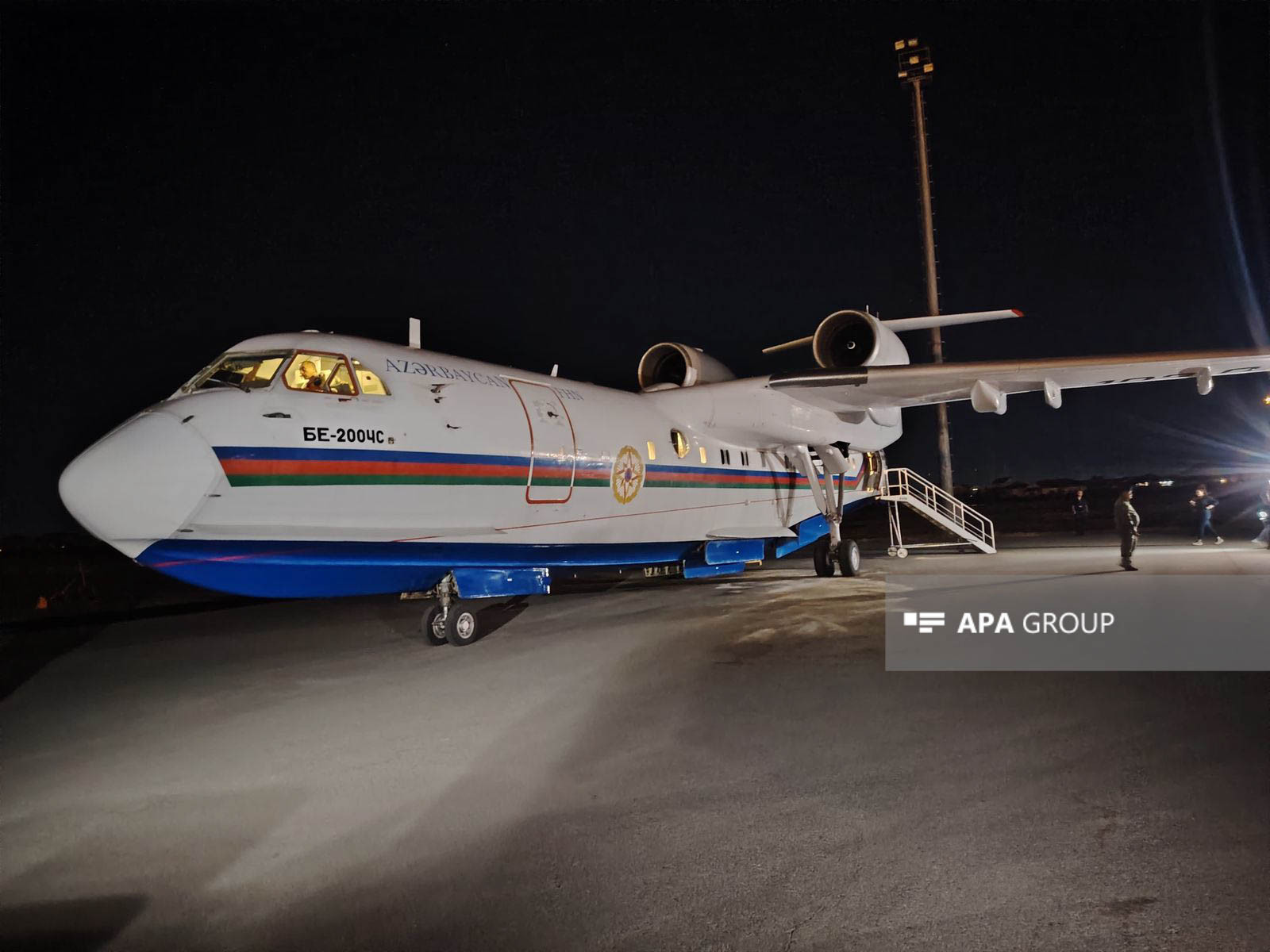 Azərbaycanın amfibiya tipli təyyarəsi Türkiyəyə yola salınıb - FOTO