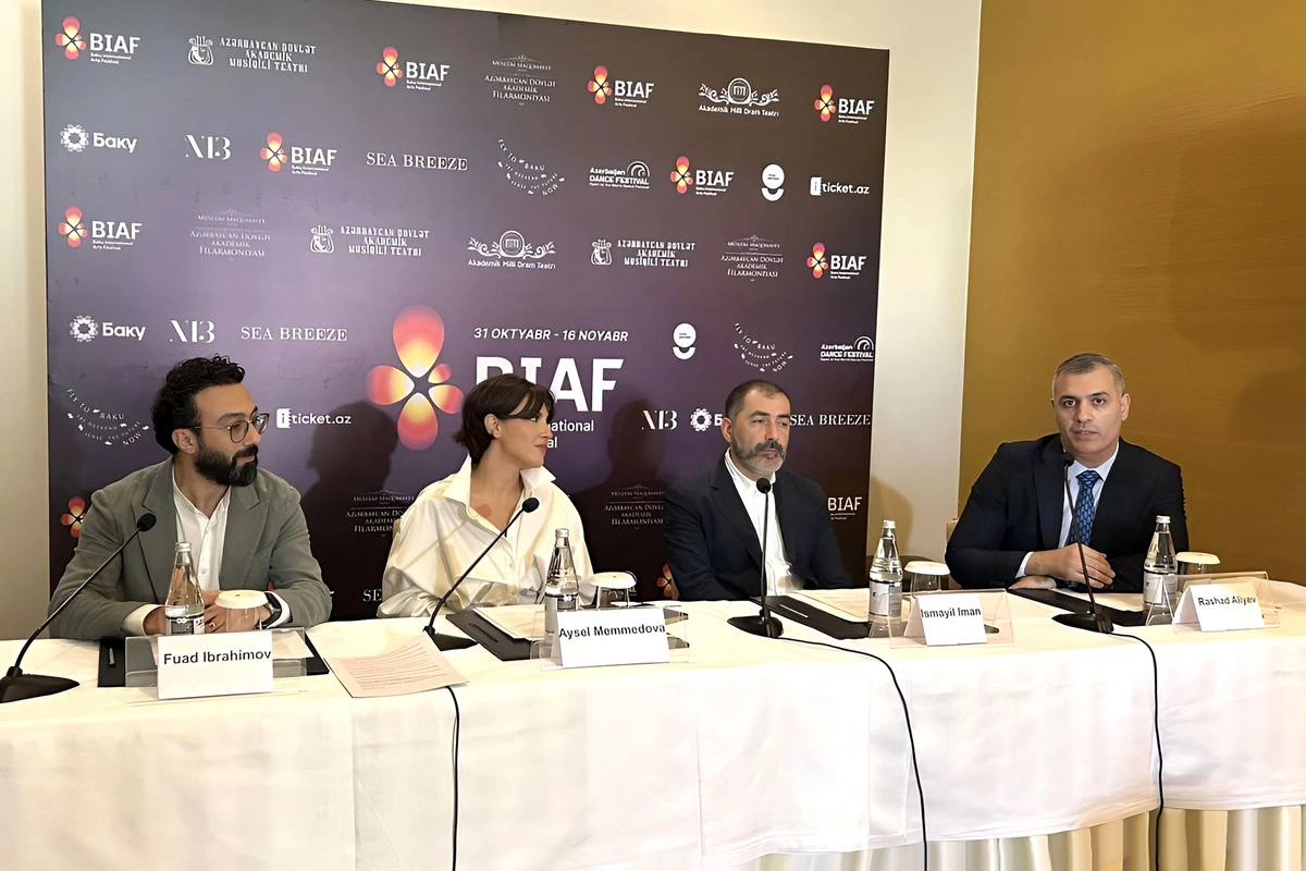 Bakıda BIAF 2025 - Bakı Beynəlxalq İncəsənət Festivalının mətbuat konfransı keçirilib
