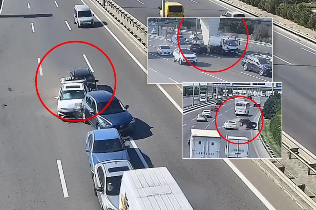 Bakıda dəhşətli qəzaların ANBAAN VİDEOSU