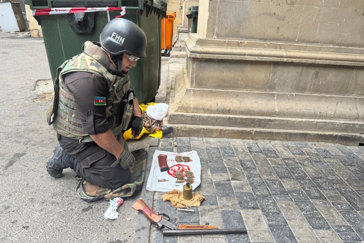 Bakıda silah-sursat aşkarlandı