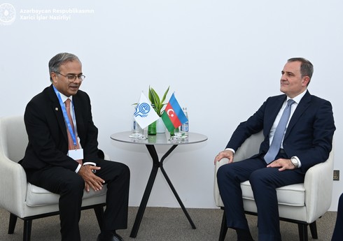 Ceyhun Bayramov İƏT-in Baş katibi ilə əməkdaşlıq perspektivlərini müzakirə edib