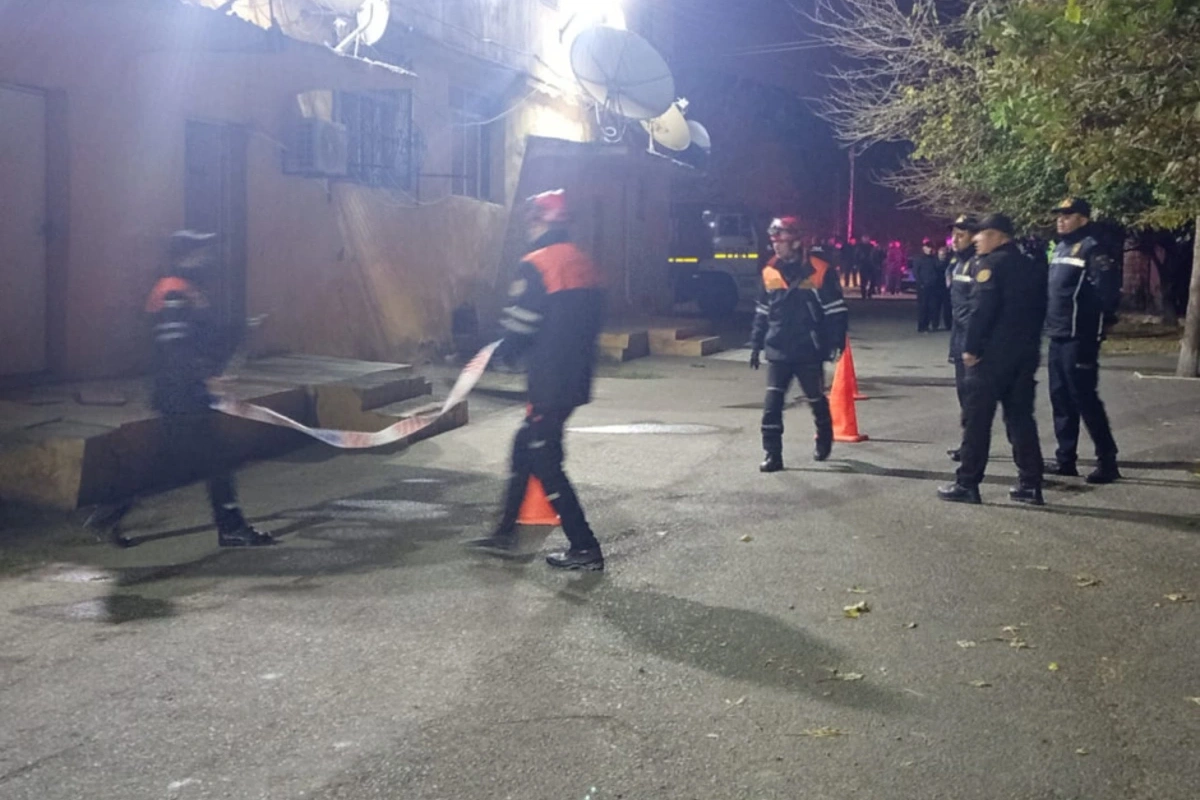 Goranboyda yaşayış binasında uçqun olub, 4 nəfər xəsarət alıb