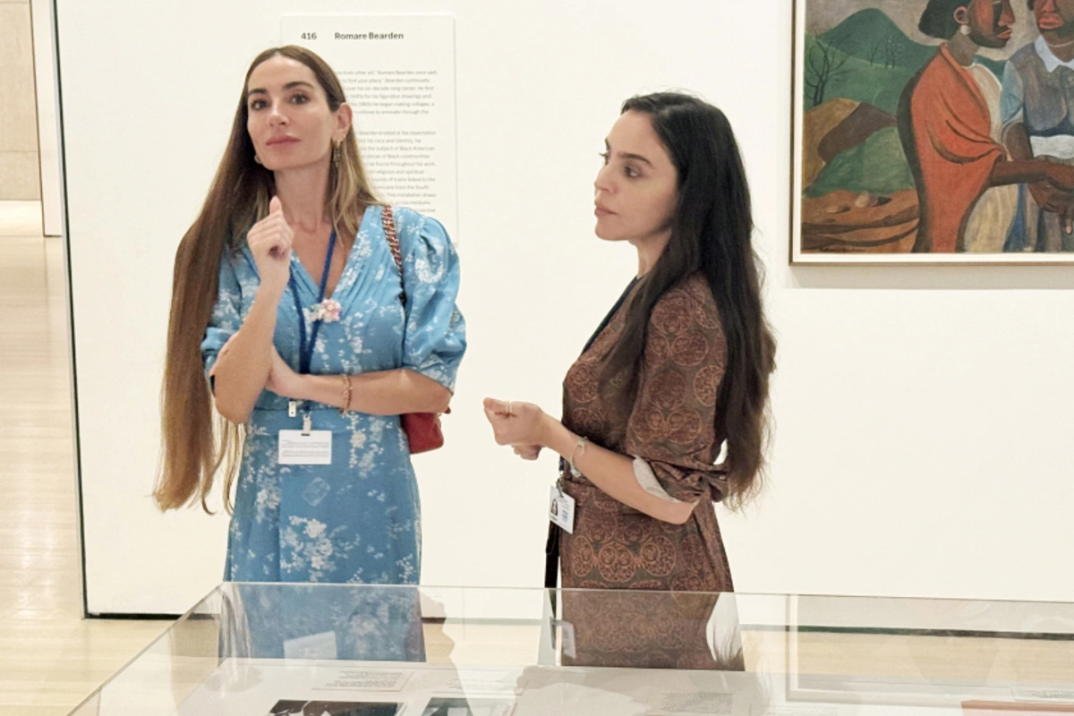 Leyla Əliyeva və Arzu Əliyeva Nyu-Yorkdakı Müasir İncəsənət Muzeyində olublar