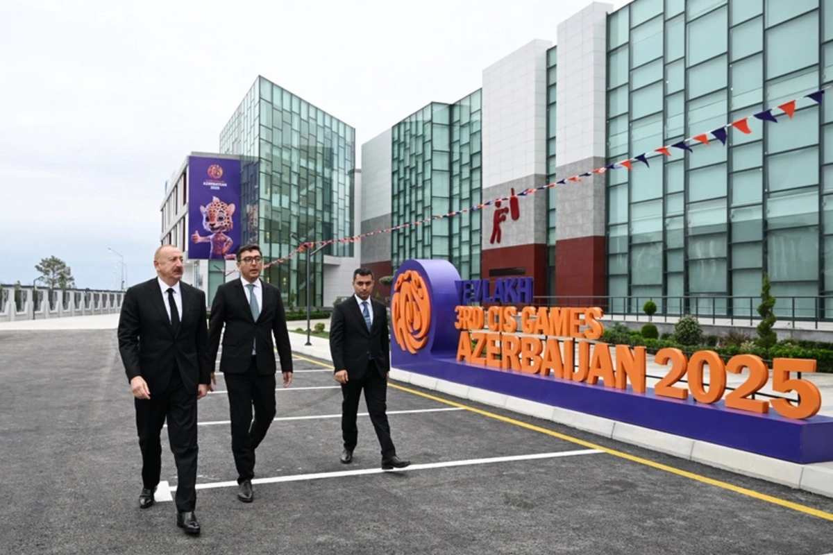 Prezident İlham Əliyev Yevlax Olimpiya İdman Kompleksinin açılışında iştirak edib