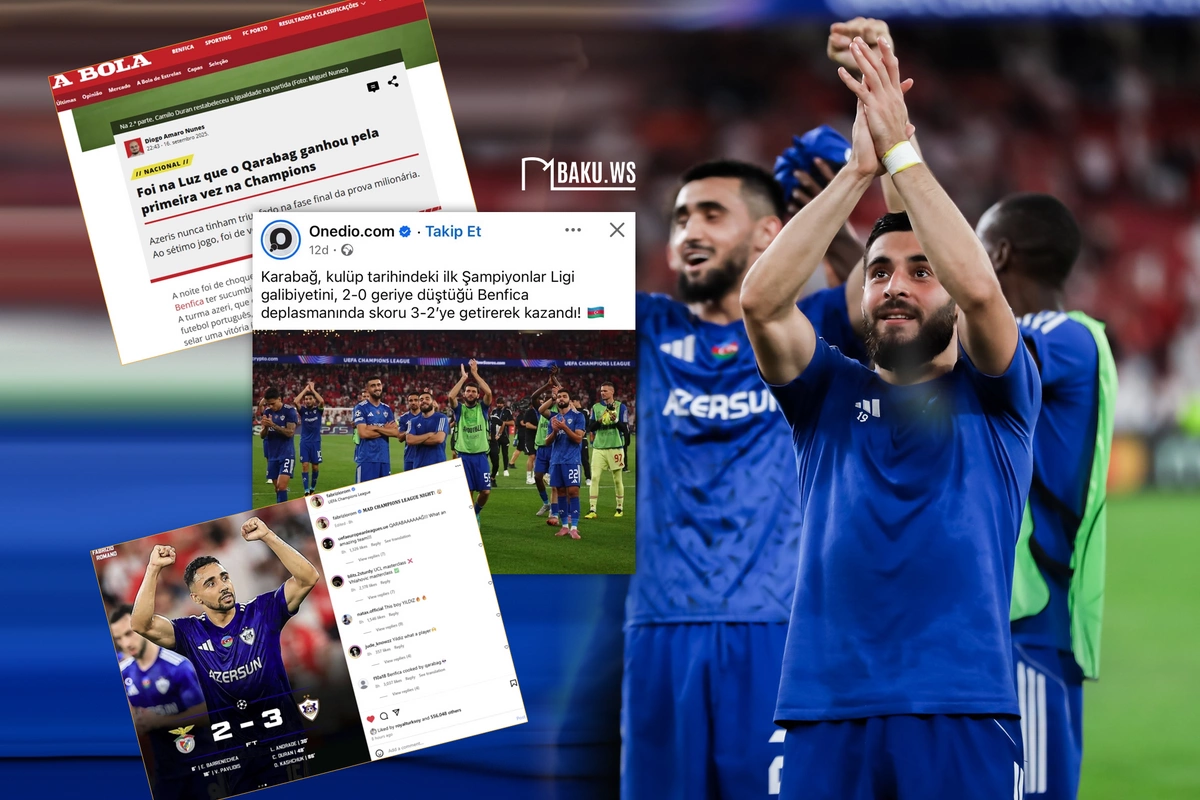 "Qarabağ"ın tarixi qələbəsi DÜNYA MƏTBUATINDA