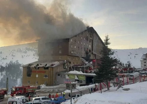 Türkiyədə hoteldə baş verən yanğına görə saxlanılanların sayı 14-ə çatıb - YENİLƏNİB