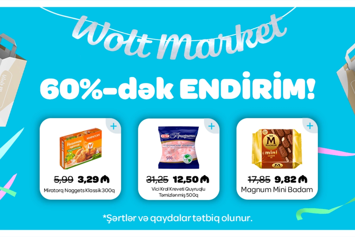 Wolt Market fəaliyyətini genişləndirməklə yanaşı sürət, davamlılıq və əlçatanlıq prinsiplərinə sadiq qalır